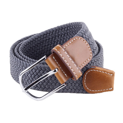 

2019 Unisex belt fashion elastic knitted canvas belt decoration belt female Alloy pin buckle canvas women&man strap