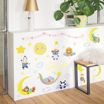 

〖Follure〗Removable Vinyl Decal Art Mural Moon Animal Home Living Room Decor Wall Sticker