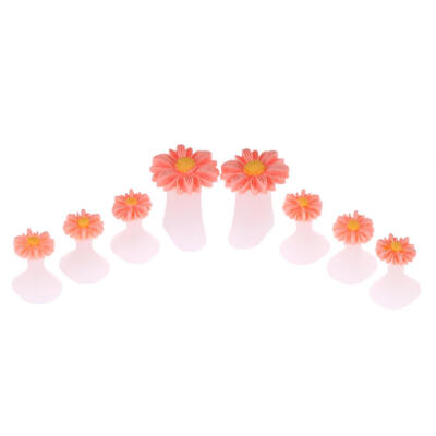 

8pcsset Daisy Silicone Toe Separators Spacers Salon Manicure Pedicure Tool