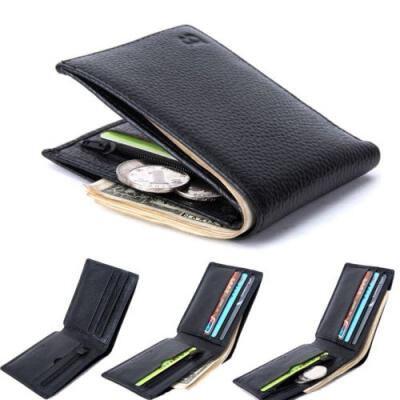 

Hot Sale Fashion Men´s Slim Leather Bifold Credit ID Card Holder Wallet Billfold Purse Clutch