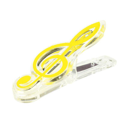 

Plastic Musical Note Letter Paper Clip Piano Sheet Spring Holder Stationery