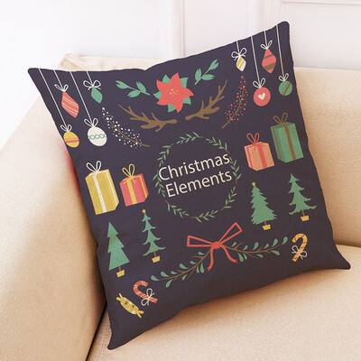 

〖Follure〗Christmas Home Decor Cushion Cover Graffi Style Throw Pillowcase Pillow Covers