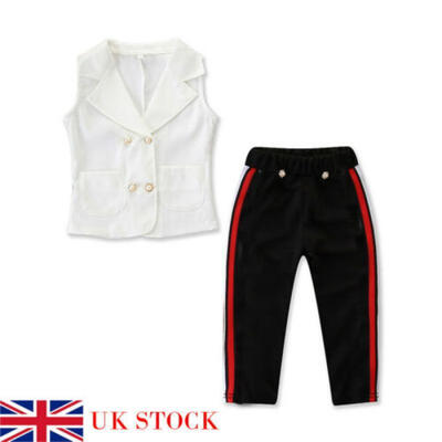 

Toddler Kids Baby Girl Infant Clothes T-shirt Top Pants Outfit Sets Tracksuit UK