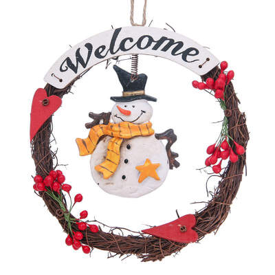 

Christmas Decoration Doll Wreath Wooden Christmas Tree Garland Pendant Christmas Hanging Decoration