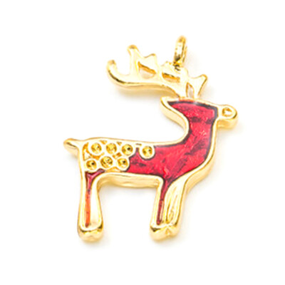 

5PCS Wholesale Mixed Gold Christmas Gifts Charms For DIY Pendant Bracelet Xmas