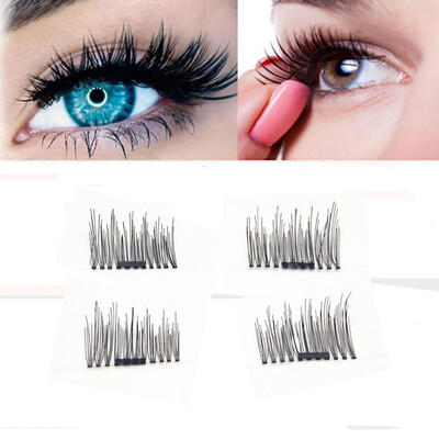 

〖Follure〗1 Pair 3D Magnetic False Eyelashes Lashes Reusable False Magnet