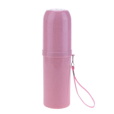 

Portable Wheat Straw Telescopic Toothbrush Toothpaste Storage Box Holder