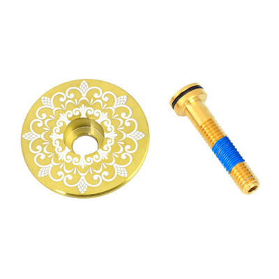 

Bicycle Titanium Alloy Handlebar Stem Bar Cap Bike Fork Headset Screw Thread