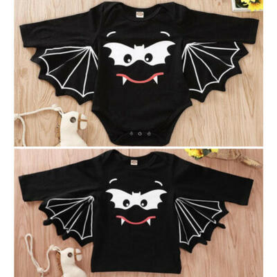 

Halloween Clothes Newborn Baby Girl Boy Brother Sisters Bat Romper Tops T-Shirt