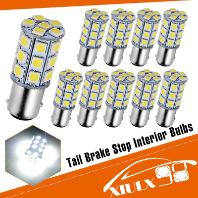 

10X White 1157 BAY15D 5050 27SMD For Boat Marine RV Camper Car LED Light Bulb