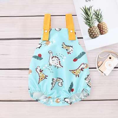 

Newborn Baby Kid Girl Boy Cartoon Dinosaur Printed Bodysuit Romper Clothes