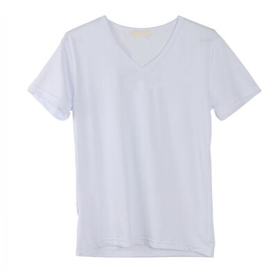 

Summer Mens Slim Fit V Neck Short Sleeve Basic Tee T-shirt Casual Topsc