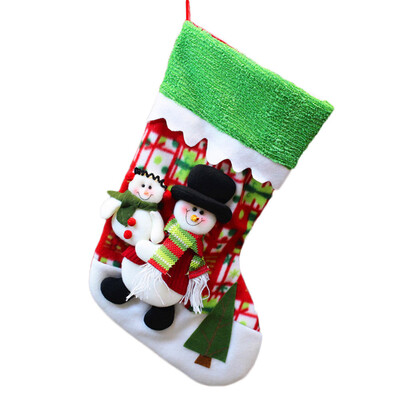 

Toponeto Christmas Santa Socks Candy Gift Bag Ornament Party Xmas Tree Hanging Decoration