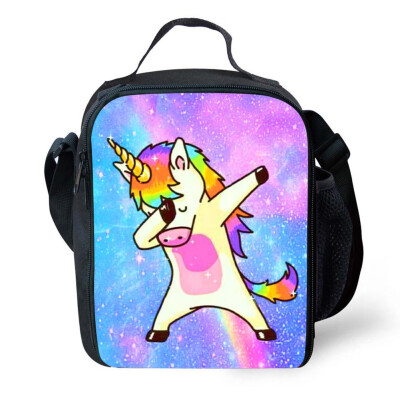 

Student School Convenient Lunchbox Cooler Bag Lunch Shoulder Picnic Bag Hot