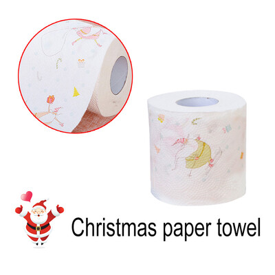

Tailored Christmas Pattern Roll Paper Print Interesting Toilet Paper Table Kitchen Paper