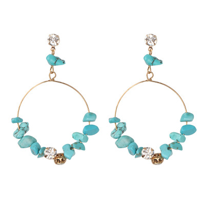 

ZA 2019 Earrings for Women Lady Big pearl stones Beads hoop Earrings Party Jewelry Wholesale Gifts