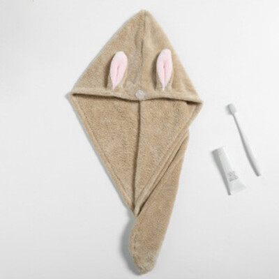 

Polyester Cartoon Quick Drying Hair Cap Towers Absorb Water Fast Magic Bath Use