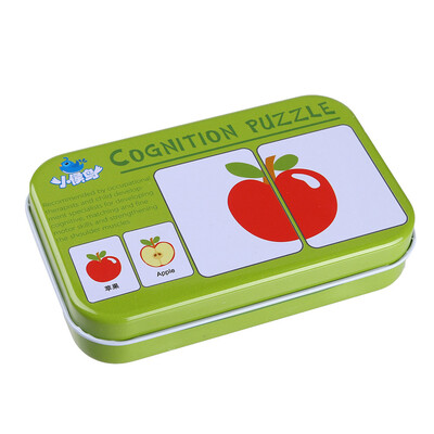 

Siaonvr Cognitive English Learning Puzzle Toy kid Educational Toys Baby Literacy Cards