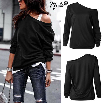 

Womens Ladies Summer Loose Tops Long Sleeve Shirt Casual Blouse T-shirt Fashion