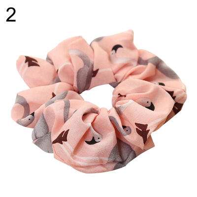 

Women Fashion Flamingo Elastic Hair Rope Ring Tie Band Ponytail Holder Decor