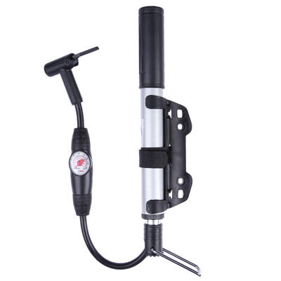 

Bicycle Pump With Gauge High Pressure Hand Mini Pump Hose Air Inflator