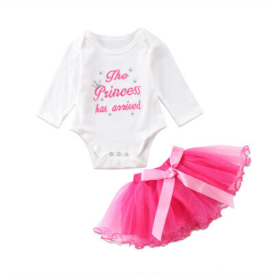 

Baby Girl First 1st Birthday Outfit Party Dress Tutu SkirtsRomper Babgyrows Set