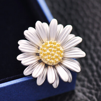 

Daisy suit collar needle brooch brooch accessories pin collar buckle anti-light fashion accessories