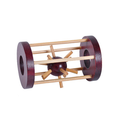 

YIWULANew Take Thorn From The Cage IQ Brain Teaser Logic Kids Wooden Puzzle Toy