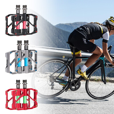 

2Pcs Lixada Aluminum Alloy Mountain Bike Sealed Bearing Platform Pedals 916