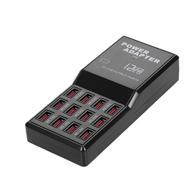 

Smart Charging Station with 12 Ports USB Charging Dock USB Charger of Universal Compatibility Charging Station for Family&Offi