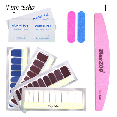 

〖Follure〗Novelty Nail Polish Sticker Film Anti-Overflow Case Tool 20 Stickers Nart Set
