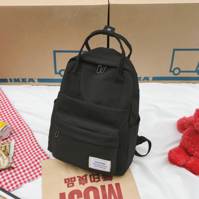 

The Simple&Ancient Backpack&Shoulder Bag for Senior High School Students in Korean Edition of INS Bookbag