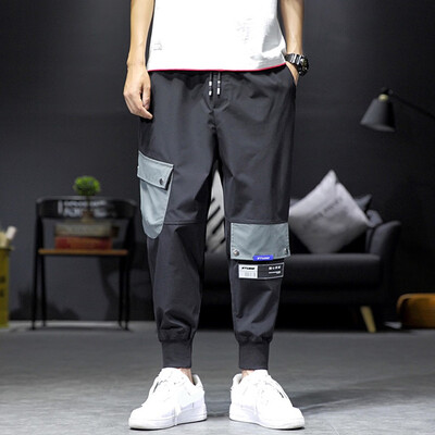 

Gobestart Mens Summer New Style Fashion Overalls Casual Pure Colour Comfortable Trousers