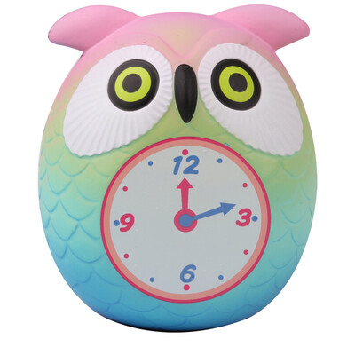 

Gotoamei Squeeze Cute Owl Clock Slow Rising Cream Scented Decompression Toys