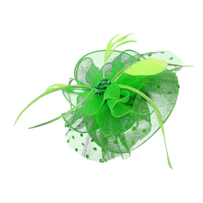 

Women Fascinators Hat Flower Feathers Mesh Hair Clip Formal Cocktail Tea Party Wedding Hair Accessory Headwear