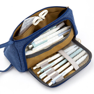 

Pencil CaseCosmetic Large Capacity Bag Creative Pen Simple College Student Wallet Case Storage Pouch Bag