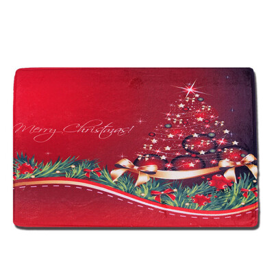 

Gobestart Christmas Floor Entrance Door Bathroom Mat Indoor Bathtub Carpet Doormats Decor