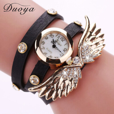 

Duoya around the circle table big wings watch ladies fashion casual bracelet watch