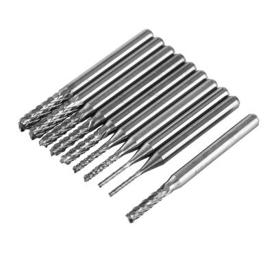 

Greensen 10pcs Tungsten Carbide End Mill Engraving Bits Milling Cutter Cutting Edge1015202530mm