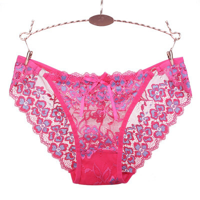

New Femlae Low Waist Briefs Underwear Women Lace Embroidery Panties Seamless Lace Sexy Panties