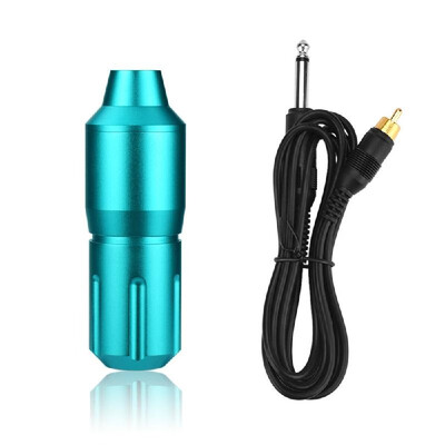 

Rotary Tattoo Pen Rotary Tattoo Machine Aluminum Alloy Carved Short Pen RCA Cord for Tattoo Supplies