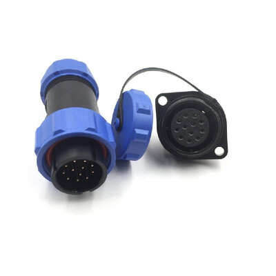 

SP21 IP68 Waterproof Connectors Circular Socket 21mm 2Pin 3Pin 4Pin 5Pin 7Pin 9Pin 12Pin Multipole Plug