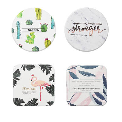 

Water Absorption Cup Mat Simple Anti-slip Pad Diatomaceous Earth Coaster Table Heat-proof Pads Table Decor