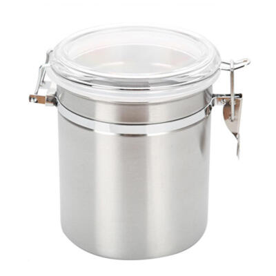 

Stainless Steel Round Shape Thicken Sealed Can Nut Tea Buckle Storage Jar