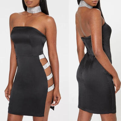 

Women&39s Bandage Bodycon Sleeveless Evening Party Cocktail Club Short Mini Dress