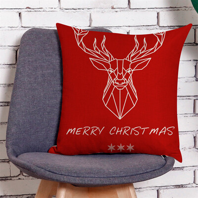 

Siaonvr Home Decor Cushion Cover Merry Christmas Pillowcase Sofa Throw Pillow Covers