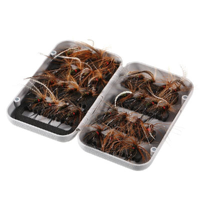 

32pcs Fly Fishing Lure Set Artificial Bait with Hooks Carbon Steel Insect Fly Fishing Hooks