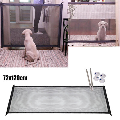 

Siaonvr Magic Gate Portable Folding Safety Guard For Pets Dog Cat Isolated Gauze