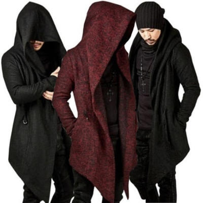 

Men Winter Coat Hooded Causal Hoody Coat Slim Fit Sweatshirt Outwear Loose Cardigan