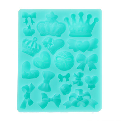 

1pc Liquid Silicone Crown Butterfly Fondant Cake Mold Soap Cake Mold Tool